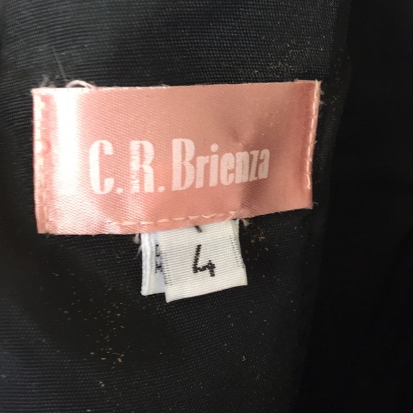 Vintage Black Cocktail/Evening Drop Waist Dress - Picture 10 of 12